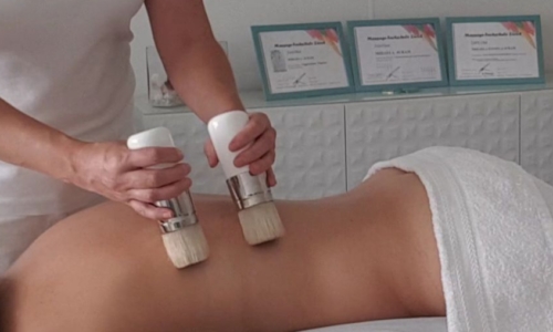 skandinavische pinselmassage